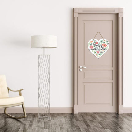 Mothers Day Gifts Chmadoxn Mothers Day Gifts for Mom Front Door Welcome Sign - Heart-Shaped Happy Mother'S Day Sign Mothers Day Decorations O.