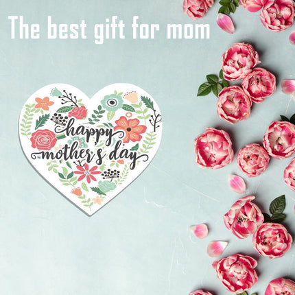 Mothers Day Gifts Chmadoxn Mothers Day Gifts for Mom Front Door Welcome Sign - Heart-Shaped Happy Mother'S Day Sign Mothers Day Decorations O.