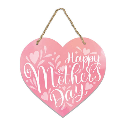 Mothers Day Gifts Chmadoxn Mothers Day Gifts for Mom Front Door Welcome Sign - Heart-Shaped Happy Mother'S Day Sign Mothers Day Decorations P.