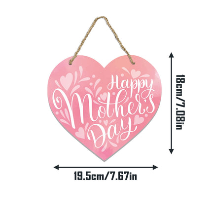 Mothers Day Gifts Chmadoxn Mothers Day Gifts for Mom Front Door Welcome Sign - Heart-Shaped Happy Mother'S Day Sign Mothers Day Decorations P.