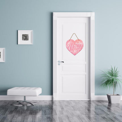 Mothers Day Gifts Chmadoxn Mothers Day Gifts for Mom Front Door Welcome Sign - Heart-Shaped Happy Mother'S Day Sign Mothers Day Decorations P.
