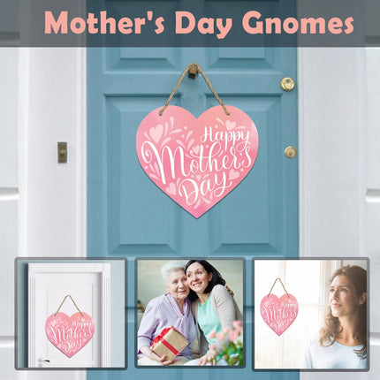 Mothers Day Gifts Chmadoxn Mothers Day Gifts for Mom Front Door Welcome Sign - Heart-Shaped Happy Mother'S Day Sign Mothers Day Decorations P.