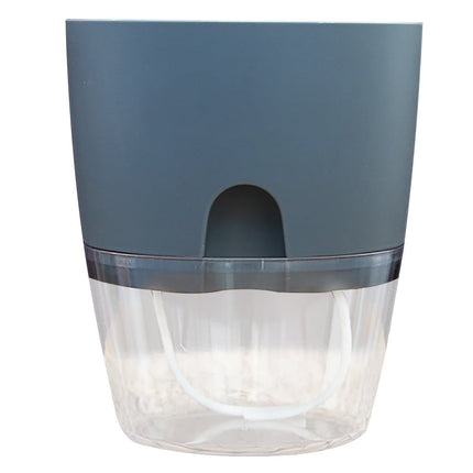 Darzheoy Self Watering Planter, 4 Inch Self Watering Pots for Indoor Plants, Self Watering Planters with Wick Rope for All House Herbs, Plants, Violets and Dahlias Gray.