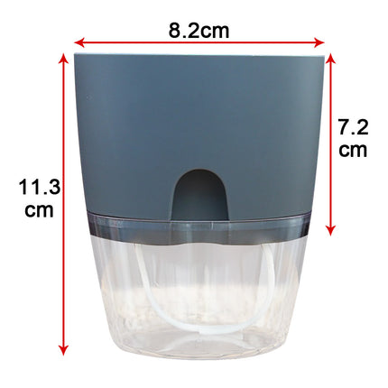 Darzheoy Self Watering Planter, 4 Inch Self Watering Pots for Indoor Plants, Self Watering Planters with Wick Rope for All House Herbs, Plants, Violets and Dahlias White.