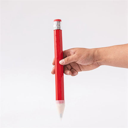 Chmadoxn Wooden Giant Pencils for Prop, Funny Big Pencil Giant Pencil 14 Inch Large Pencil for Home and Supplies, , Preers 13.8×1.4 in Red.