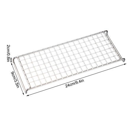 Chmadoxn Cooling Rack, Stainless Steel Mini Cooling Rack for Baking, 9.4×3.5×0.8 inch, Metal Cake Rack, Cooling Rack for Small Baking Trays and Toasters, Non-Toxic & Rustproof.