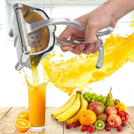 Chmadoxn Extra Large Lemon Squeezer Stainless Steel - Easy Squeeze Heavy Duty Lemon Juicer Hand Press - Ergonomic Citrus Squeezer & Fruit Juicer for Small Oranges, Lemon & Limes (7.9×1.2 inch) As Show A.
