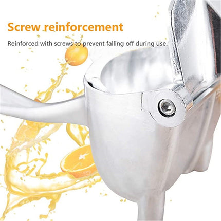 Chmadoxn Extra Large Lemon Squeezer Stainless Steel - Easy Squeeze Heavy Duty Lemon Juicer Hand Press - Ergonomic Citrus Squeezer & Fruit Juicer for Small Oranges, Lemon & Limes (7.9×1.2 inch) As Show C.