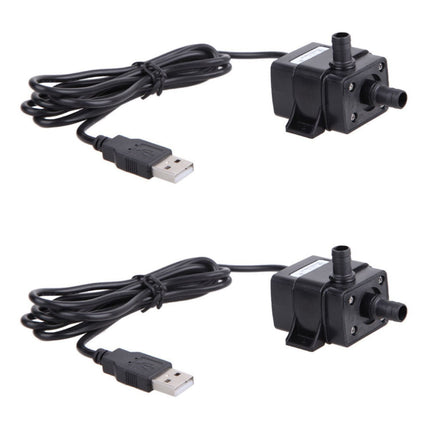 Battery Operated Submersible Water Pump for Aquarium Fountain Pond Circulating 10V USB Mini Quiet Underwater Pump.