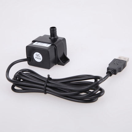 Battery Operated Submersible Water Pump for Aquarium Fountain Pond Circulating 10V USB Mini Quiet Underwater Pump.