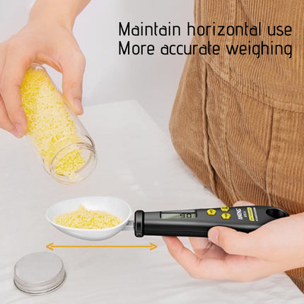 Chmadoxn Kitchen Scale Spoon Gram Measuring Spoon, 500g/0.1g Cute Digital Weight Scale Spoon Milligram Measuring Scoop Grams Electronic Measuring Cup for Portioning Tea, Flour, Spices As Show D.