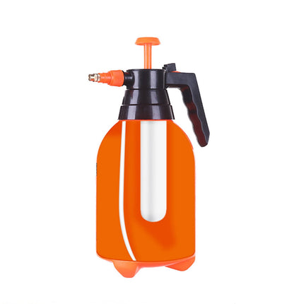 Darzheoy Handheld Garden Pump Sprayer, 2L Lawn & Garden Pressure Water Spray Bottle with Adjustable Brass Nozzle, for Plants and Other Cleaning Solutions Orange.