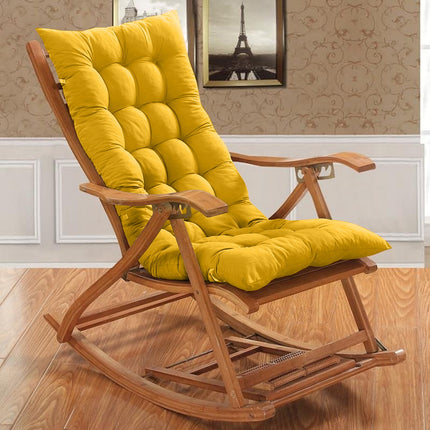 Chmadoxn 31.5 x 15.7 inches Outdoor High Back Chair Cushions Rocking Chair Cushions Replacement 49.2×17.7 in Yellow.
