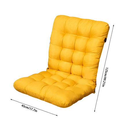Chmadoxn 31.5 x 15.7 inches Outdoor High Back Chair Cushions Rocking Chair Cushions Replacement 49.2×17.7 in Yellow.