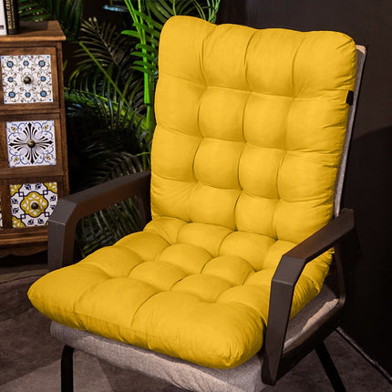 Chmadoxn 31.5 x 15.7 inches Outdoor High Back Chair Cushions Rocking Chair Cushions Replacement 49.2×17.7 in Yellow.