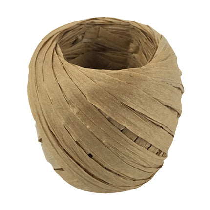 Darzheoy Raffia Ribbon, 787 inches Raffia Ribbon for Gift Wrapping, Raffia Yarn for Crocheting, Raffia Paper Ribbons for Craft, Packing Paper Twine Ribbon 1/5 Inch Width Coffee.