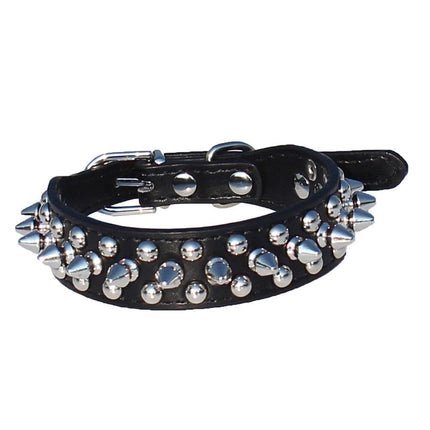 2 PCS Dog Chain Collars Small+dog+collar Choke for Dogs Tiny French Bulldog Spiky Adjustable Pet.