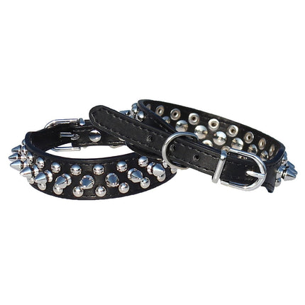 2 PCS Dog Chain Collars Small+dog+collar Choke for Dogs Tiny French Bulldog Spiky Adjustable Pet.