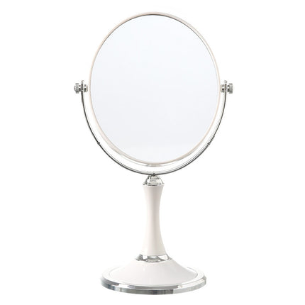 Back to School Chmadoxn Magnifying Makeup Mirror Double Sided Tabletop Mirror with 3 Magnification, Magnified Desk Mirror for Makeup, Cosmetic Vanity Mirror with Stand and 360° Rotation 5.5×11.4 in White.