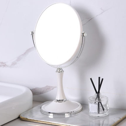 Back to School Chmadoxn Magnifying Makeup Mirror Double Sided Tabletop Mirror with 3 Magnification, Magnified Desk Mirror for Makeup, Cosmetic Vanity Mirror with Stand and 360° Rotation 5.9×11.4 in White.