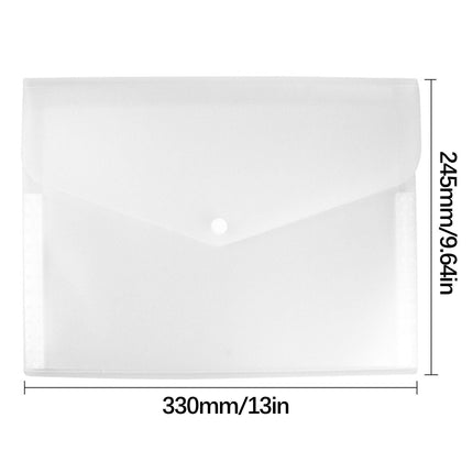 Back to School Expanding File Folder - 5 Pockets, Durable A4 Letter Size Organizer, Water-Resistant Plastic Dividers, Home/Office/School Document Holder 13" x 9.64" Blue.
