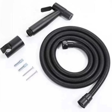 Kdkad Handheld Bidet Sprayer for Toilet, Premium Stainless Steel Bathroom Bidet Sprayer Set, Baby Cloth Diaper Sprayer with Superior Complete Bidet Spray Hoses Kit, Support Wall or Toilet Mount 4.7×2.3 in Black.