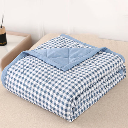 Kdkad Cooling Blankets,Cooling Throw Blanket for Hot Sleepers, Cooling Blankets Absorbs Body Heat to Keep Cool on Warm Night, Ultra-Cool Lightweight Blanket 78.7×59 in Blue.