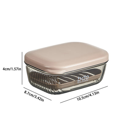 Kdkad Travel Soap Case, Leakproof Soap Container with Lid, Portable Bar Soap for Traveling Transparently Soap Dishes for Bathroom Shower Gym School Camping.