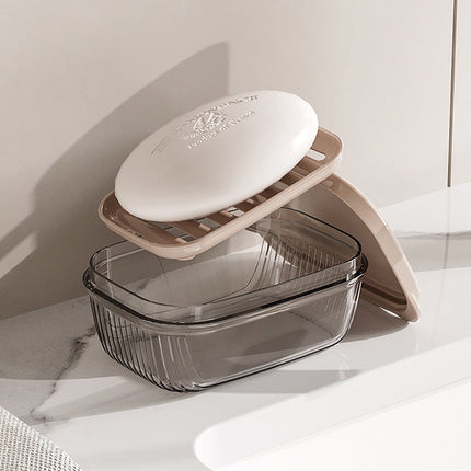 Kdkad Travel Soap Case, Leakproof Soap Container with Lid, Portable Bar Soap for Traveling Transparently Soap Dishes for Bathroom Shower Gym School Camping.