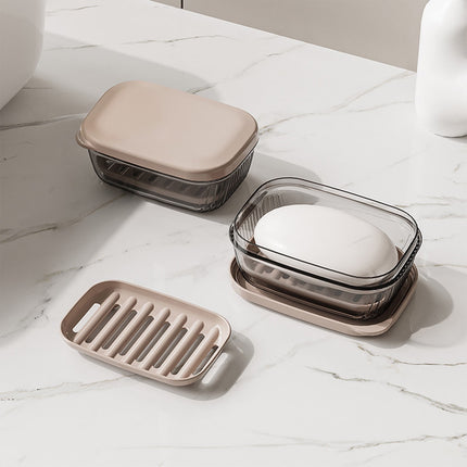 Kdkad Travel Soap Case, Leakproof Soap Container with Lid, Portable Bar Soap for Traveling Transparently Soap Dishes for Bathroom Shower Gym School Camping.