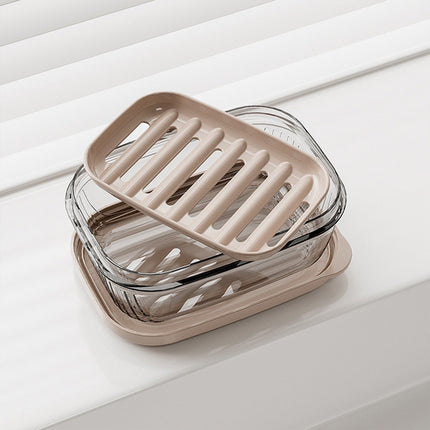 Kdkad Travel Soap Case, Leakproof Soap Container with Lid, Portable Bar Soap for Traveling Transparently Soap Dishes for Bathroom Shower Gym School Camping.
