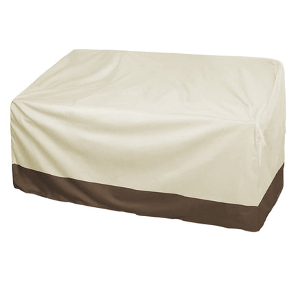 Kdkad Patio Benches Loveseat Covers, Heavy Duty Patio Deep Bench Loveseat Cover, Waterproof Outdoor Deep Sofa Cover, Lawn Patio Furniture Covers with Air Vent 57.9×31×32.7 in Beige.