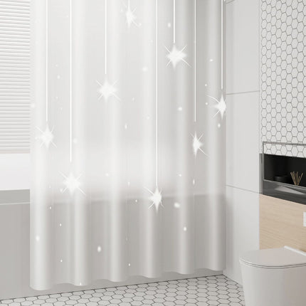 Kdkad Shower Curtain, 31.5×71 Inch Shower Curtain Liner, Waterproof Plastic Shower Liner, Cute Lightweight Shower Curtain for Bathroom 71×47.2 in B.