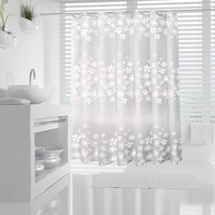 Kdkad Shower Curtain, 31.5×71 Inch Shower Curtain Liner, Waterproof Plastic Shower Liner, Cute Lightweight Shower Curtain for Bathroom 47.2×71 in F.