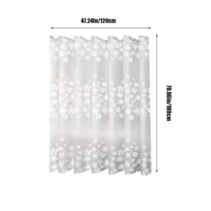 Kdkad Shower Curtain, 31.5×71 Inch Shower Curtain Liner, Waterproof Plastic Shower Liner, Cute Lightweight Shower Curtain for Bathroom 47.2×71 in White.