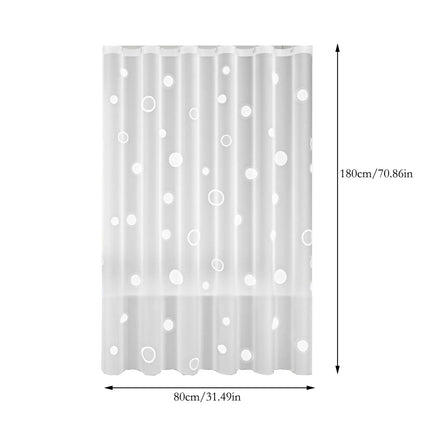 AYktou EVA Bathroom Shower Curtain Frosted Floral Waterproof Shower Curtain Line Lightweight Plastic Bathroom Shower Curtain with Weighted Magnets for Shower Stall Bathtubs 12 Hooks S C.