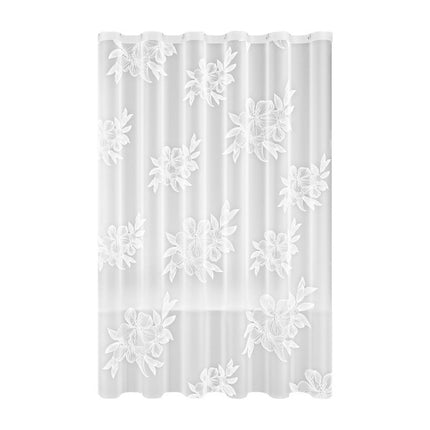 AYktou EVA Bathroom Shower Curtain Frosted Floral Waterproof Shower Curtain Line Lightweight Plastic Bathroom Shower Curtain with Weighted Magnets for Shower Stall Bathtubs 12 Hooks M C.