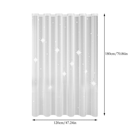 AYktou EVA Bathroom Shower Curtain Frosted Floral Waterproof Shower Curtain Line Lightweight Plastic Bathroom Shower Curtain with Weighted Magnets for Shower Stall Bathtubs 12 Hooks XL D.
