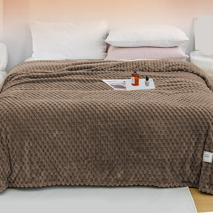 Kdkad Cooling Blanket, Summer Ice Soft Double Sensation Ice Cool Summer Cool Blanket, Cooling Blankets Absorbs Body Heat to Keep Cool on Warm Night, Ultra-Cool Lightweight Blanket 39.4×47.2 in Coffee.