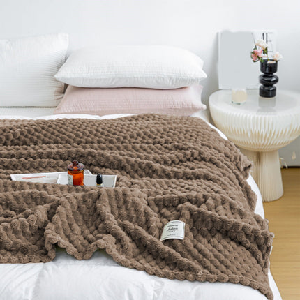 Kdkad Cooling Blanket, Summer Ice Soft Double Sensation Ice Cool Summer Cool Blanket, Cooling Blankets Absorbs Body Heat to Keep Cool on Warm Night, Ultra-Cool Lightweight Blanket 39.4×47.2 in Khaki.