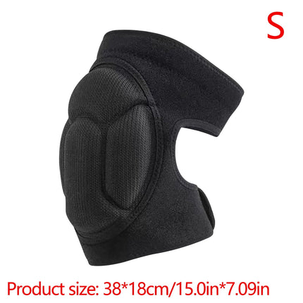 Darzheoy Adult Knee Pads for Gardening, Anti-Slip Collision Avoidance Kneepads with Thick EVA Foam, for House Cleaning, Construction Work, Volleyball, Football Knee Sleeve XL Black.