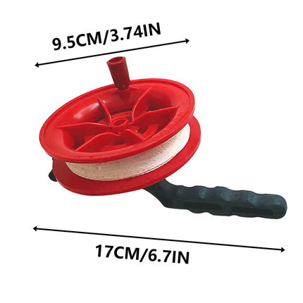Darzheoy Kite String Reel, Kite Reel,Kite String Spool,Kite Line 4 inches, with 100M Line Red.