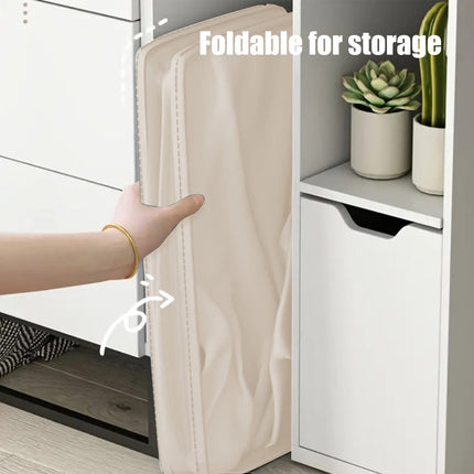 Darzheoy Laundry Baskets with Wheels and Handle, Collapsible Laundry Baskets, Clothes Laundry Basket with Removable Wash Bags for College Dorm, Rolling Laundry Hamper Beige.