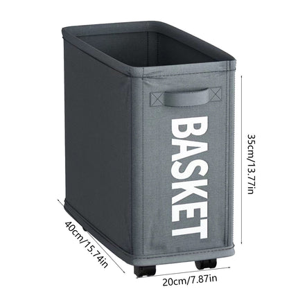 Darzheoy Laundry Baskets with Wheels and Handle, Collapsible Laundry Baskets, Clothes Laundry Basket with Removable Wash Bags for College Dorm, Rolling Laundry Hamper Dark Gray.