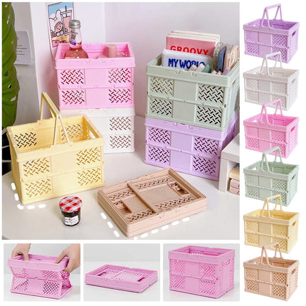 Darzheoy Large Picnic Basket, Collapsible Picnic Basket, Basket With Handle, Beach Picnic Basket, For Home, Kitchen, Camping, Picnic, Beach, Shopping White.