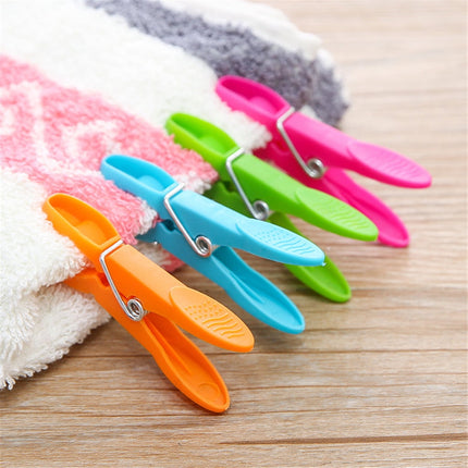 Darzheoy Colorful Plastic Clothespins, Heavy Duty Laundry Clothes Pins Clips with Springs, Air-Drying Clothing Pin Set (24 Pack) 24 Pack Multicolor.