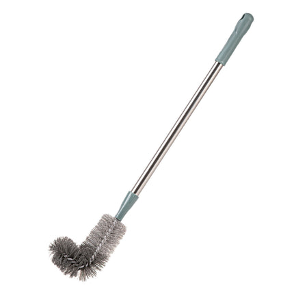 Kdkad Toilet Brush, Curved Design Angled Cleaner Brush Scrubber for Deep Cleaning, Long Plastic Handle and Flexible Bristles Bathroom Toilet Bowl Brush 20×4.5 in Green.