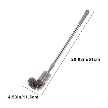 Kdkad Toilet Brush, Curved Design Angled Cleaner Brush Scrubber for Deep Cleaning, Long Plastic Handle and Flexible Bristles Bathroom Toilet Bowl Brush 20×4.5 in Green.
