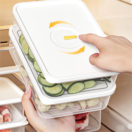 Kdkad Meat Container for Fridge, Lunch Meat Container for Refrigerator Organizers and Storage - Stackable Food Storage Boxes with Lids Cheese Keep Box for Fridge Airtight Organizer.