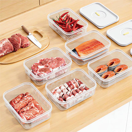 Kdkad Meat Container for Fridge, Lunch Meat Container for Refrigerator Organizers and Storage - Stackable Food Storage Boxes with Lids Cheese Keep Box for Fridge Airtight Organizer.